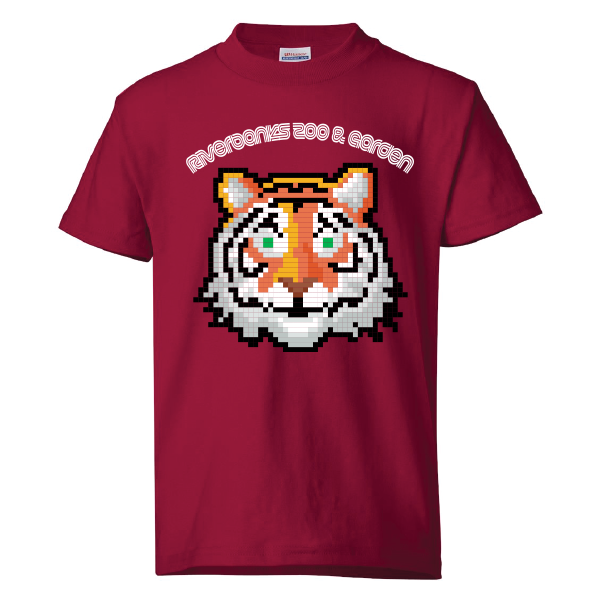 YOUTH PIXEL TIGER TEE